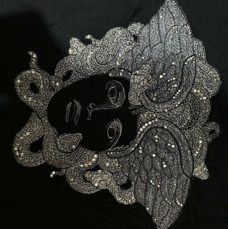 Versace Versace Black Cotton Medusa T-Shirt for Men 0089 Size US M / EU 48-50 / 2 - 3 Thumbnail