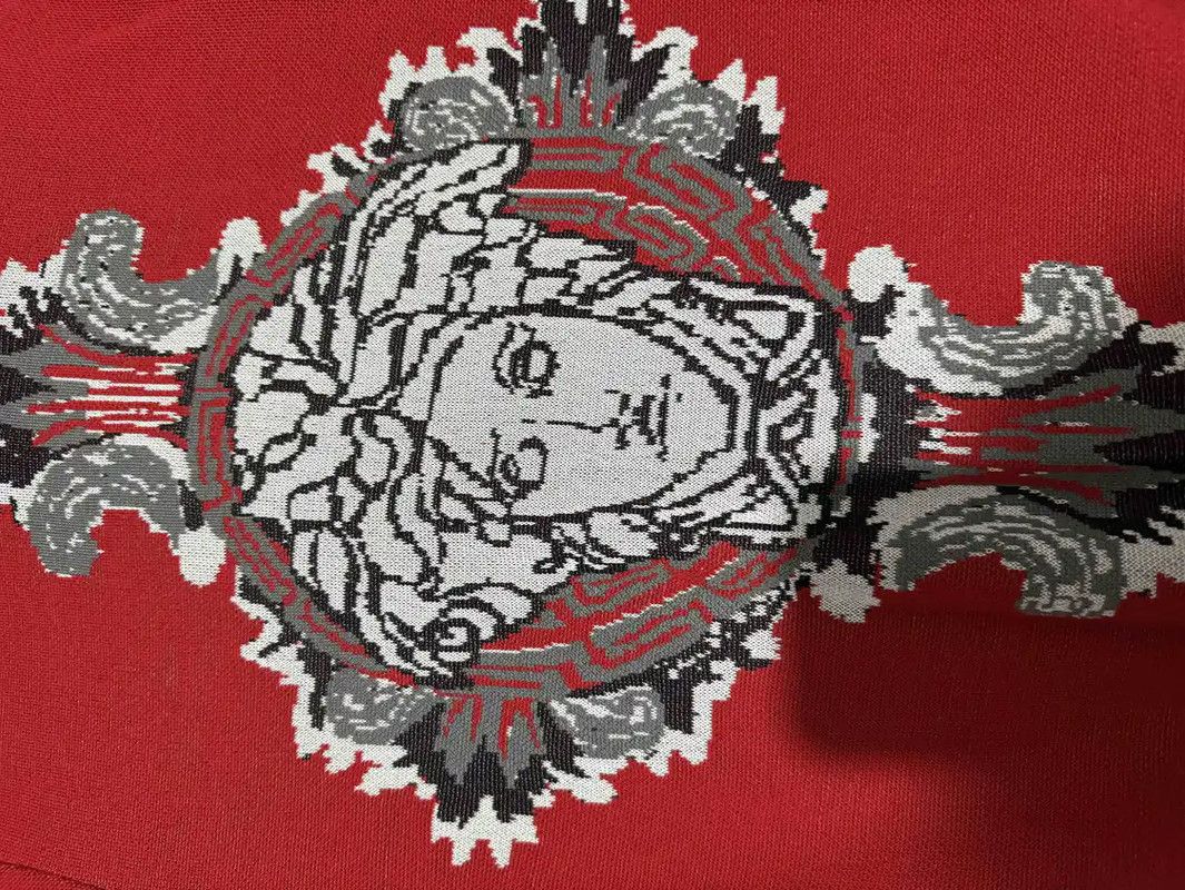 Versace Versace Red Wool Medusa Logo Sweater 0089 Size US S / EU 44-46 / 1 - 3 Thumbnail