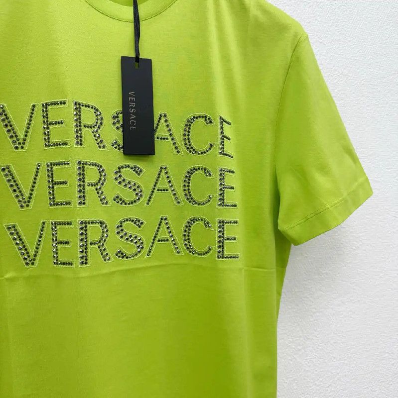 Versace Versace Men's Short Sleeve T-Shirt in Green 0089 Size US S / EU 44-46 / 1 - 3 Thumbnail