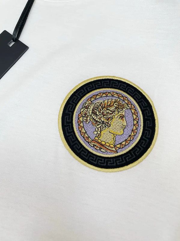 Versace Versace White Cotton Men's T-Shirt 0089 Size US XS / EU 42 / 0 - 3 Thumbnail
