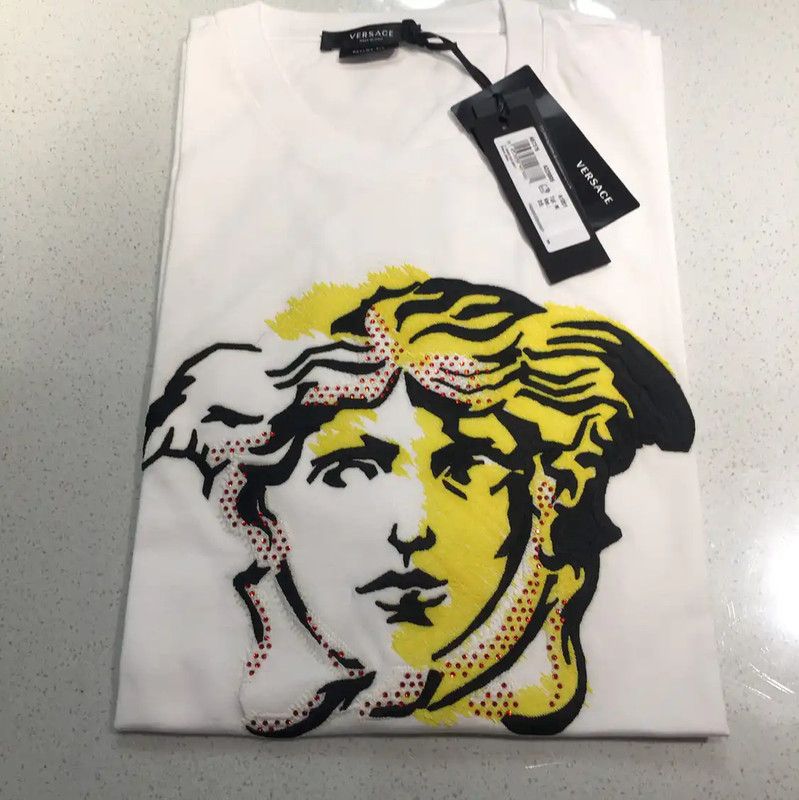 Versace Versace Summer White Cotton Men’s T-Shirt 0089 Size US M / EU 48-50 / 2 - 6 Thumbnail