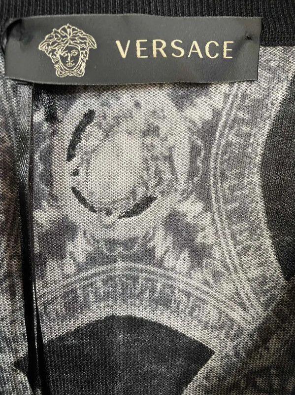 Versace Versace Black Wool Long Sleeve Pullover 0089 Size US S / EU 44-46 / 1 - 4 Thumbnail
