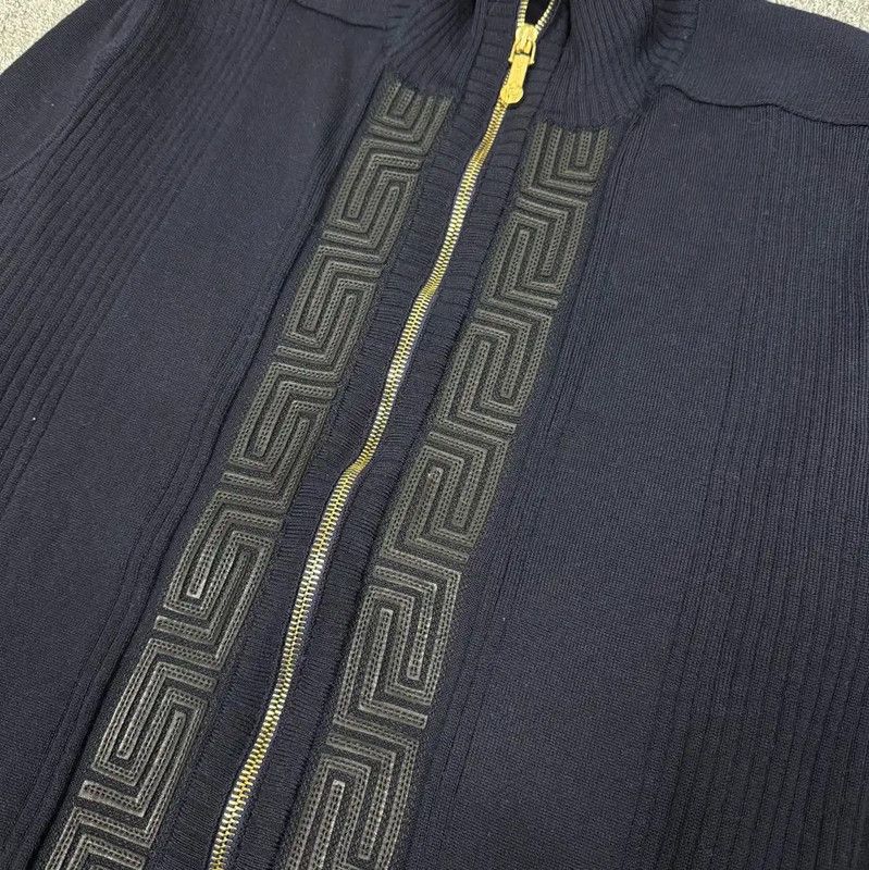 Versace Versace Men's Blue Cotton Pullover Sweater 0089 Size US M / EU 48-50 / 2 - 3 Thumbnail