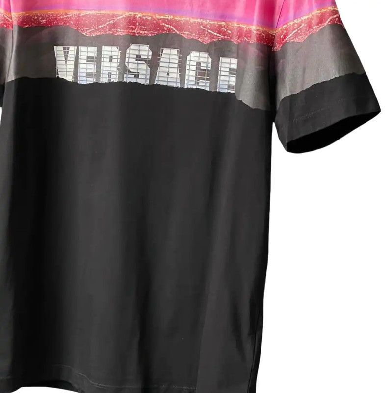 Versace Versace Colorblock Logo Short Sleeve T-Shirt 0089 Size US XL / EU 56 / 4 - 4 Thumbnail