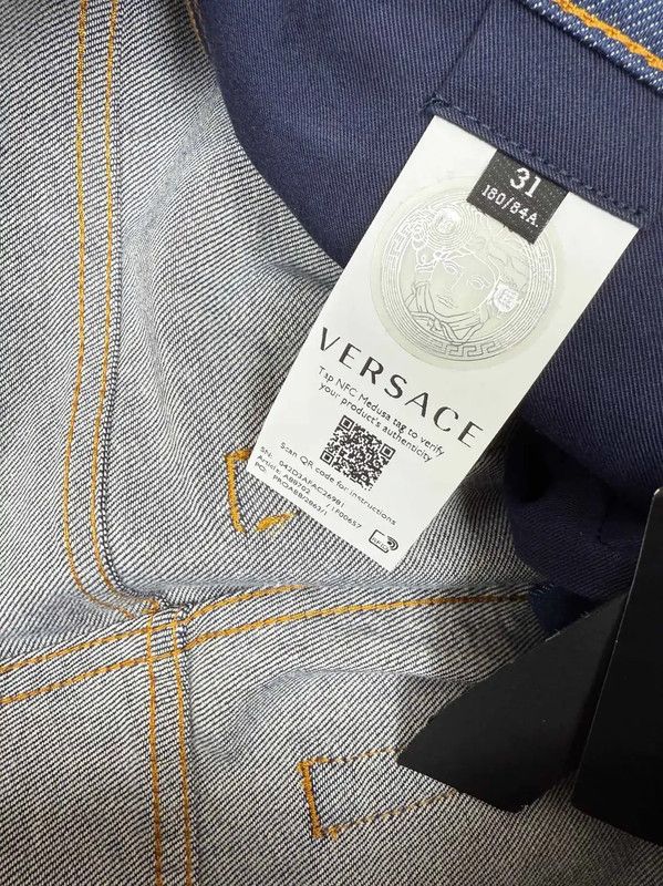 Versace Versace Blue Denim Men's Casual Pants 0089 Size US 26 / EU 42 - 8 Thumbnail