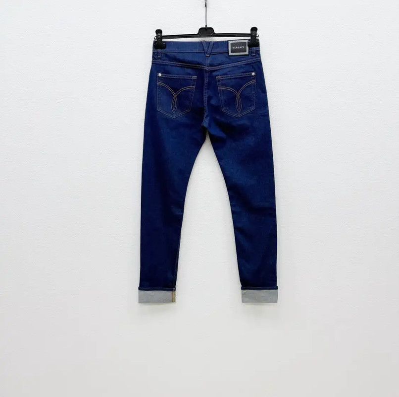 Versace Versace Blue Denim Men's Casual Pants 0089 Size US 26 / EU 42 - 6 Thumbnail