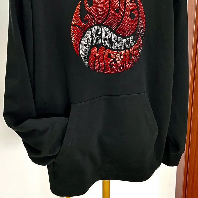 Versace Versace Black Oversized Hoodie for Men 0089 Size US M / EU 48-50 / 2 - 3 Thumbnail