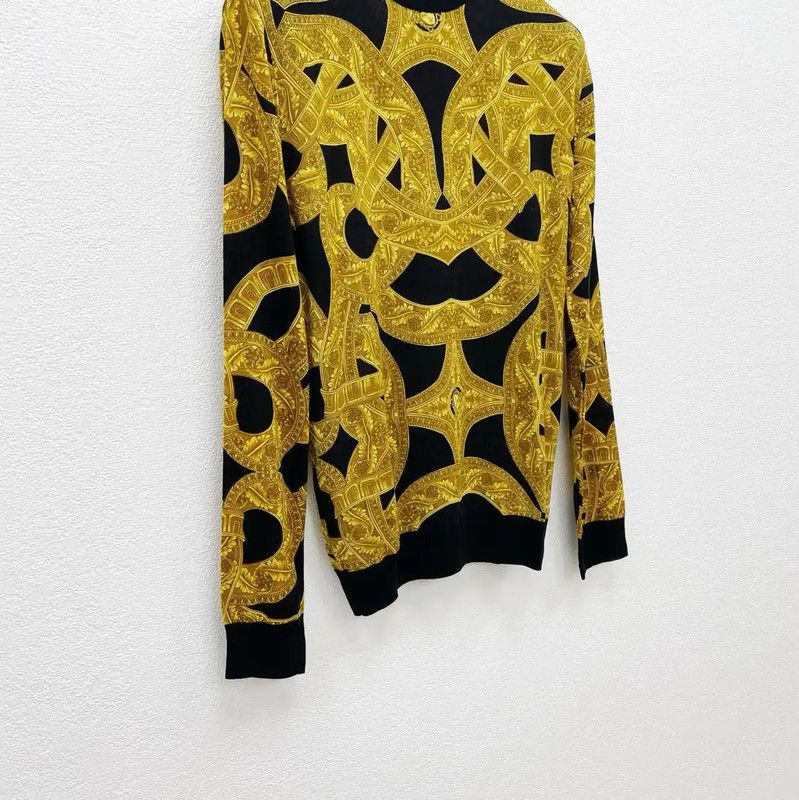 Versace Versace Yellow Wool Long Sleeve Sweater 0089 Size US XS / EU 42 / 0 - 3 Thumbnail