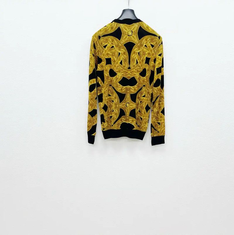Versace Versace Yellow Wool Long Sleeve Sweater 0089 Size US XS / EU 42 / 0 - 2 Thumbnail