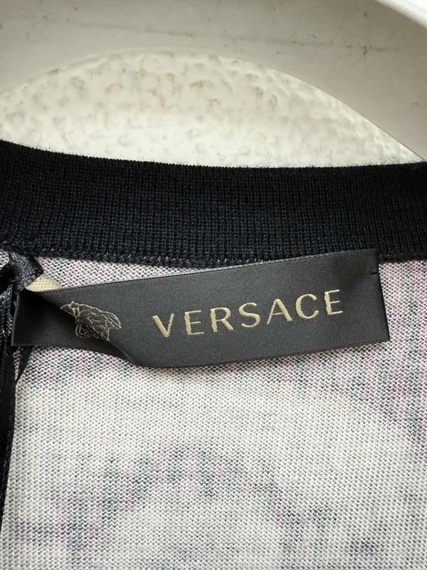 Versace Versace Purple Wool Blend Long Sleeve Sweater 0089 Size US S / EU 44-46 / 1 - 3 Thumbnail