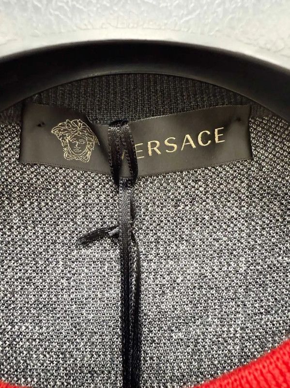 Versace Versace Gray Wool Men's Sweater 0089 Size US M / EU 48-50 / 2 - 5 Thumbnail