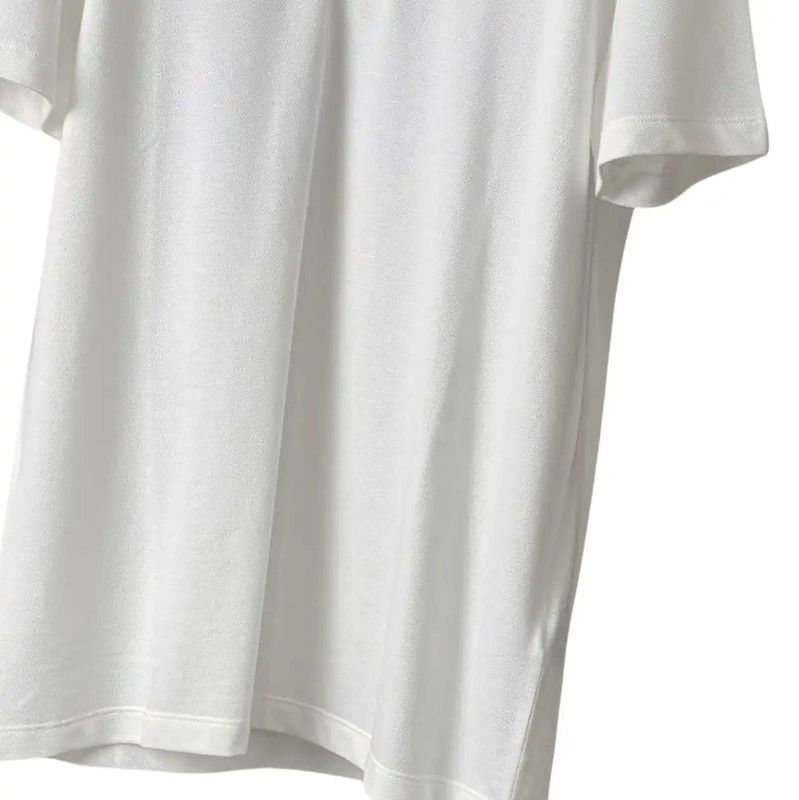 Versace Versace Men's Summer White Logo Polo Shirt 0089 Size US M / EU 48-50 / 2 - 4 Thumbnail