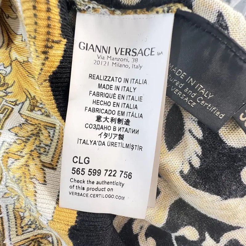 Versace Versace Black Wool Blend Long Sleeve Sweater 0089 Size US L / EU 52-54 / 3 - 7 Thumbnail