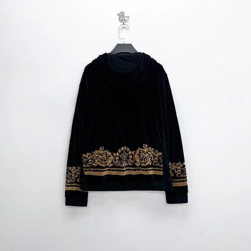 Versace Versace Men's Black Hooded Jacket with Gold Details 0089 Size US L / EU 52-54 / 3 - 2 Thumbnail