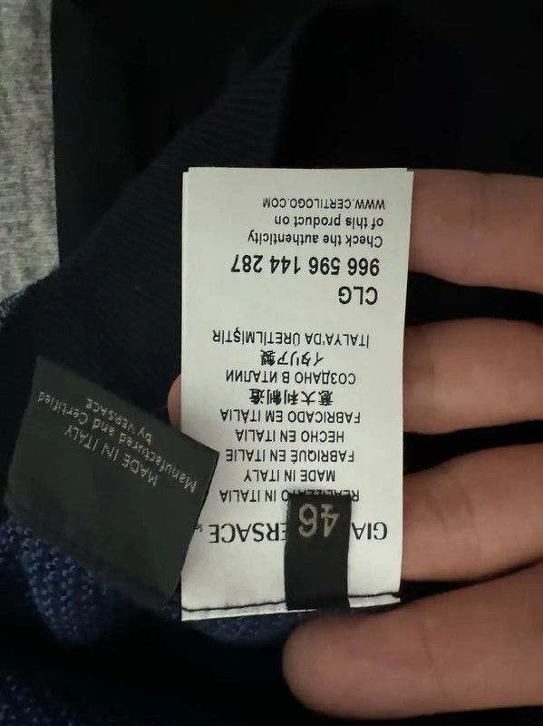 Versace Versace Colorblock Wool Medusa Sweater for Men 0089 Size US S / EU 44-46 / 1 - 4 Thumbnail