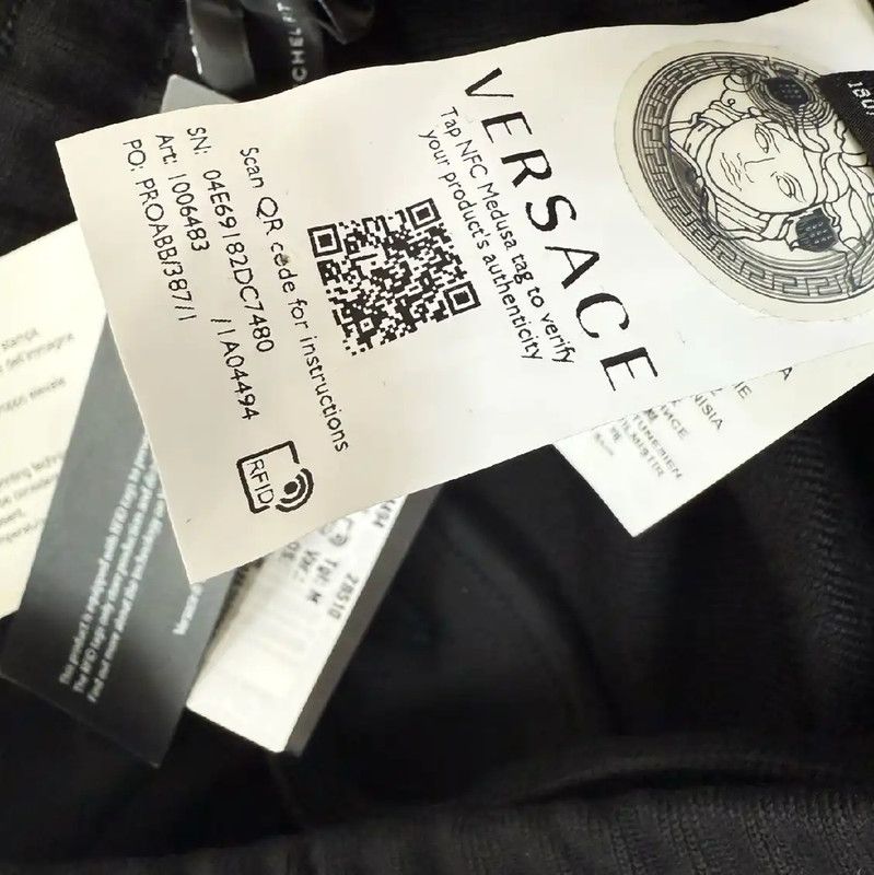 Versace Versace Black Casual Pants for Men 0089 Size US 27 - 6 Thumbnail