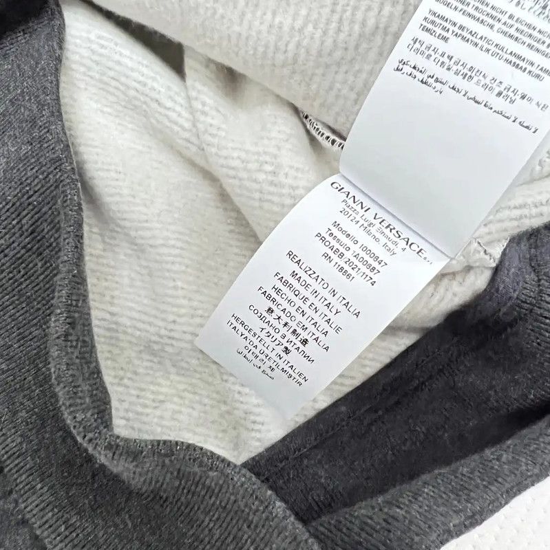 Versace Versace Gray Cotton Blend Pullover Jacket 0089 Size US XL / EU 56 / 4 - 8 Thumbnail