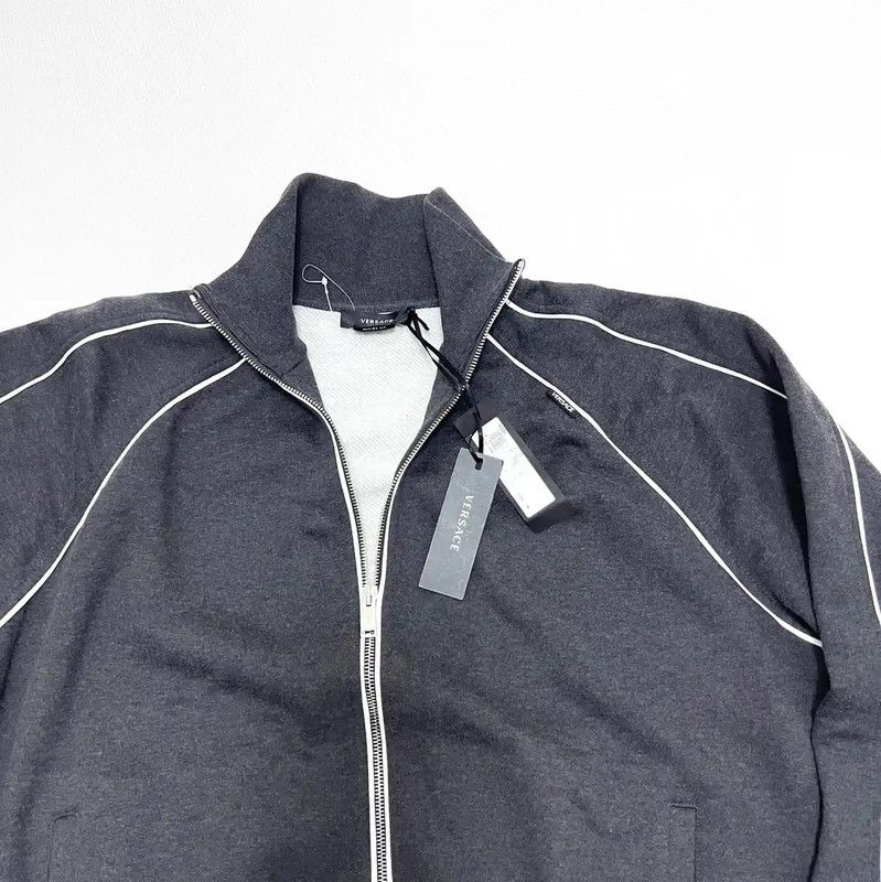 Versace Versace Gray Cotton Blend Pullover Jacket 0089 Size US XL / EU 56 / 4 - 4 Thumbnail