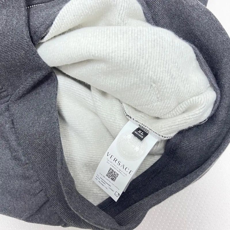 Versace Versace Gray Cotton Blend Pullover Jacket 0089 Size US XL / EU 56 / 4 - 6 Thumbnail