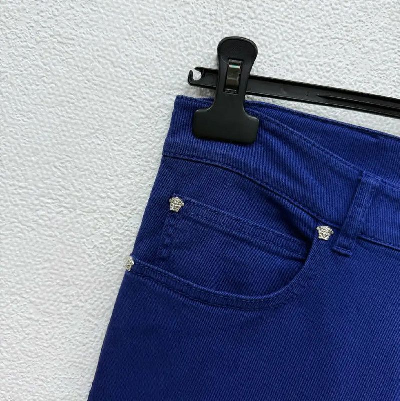 Versace Versace Men's Casual Denim Pants in Dark Blue 0089 Size US 32 / EU 48 - 4 Thumbnail