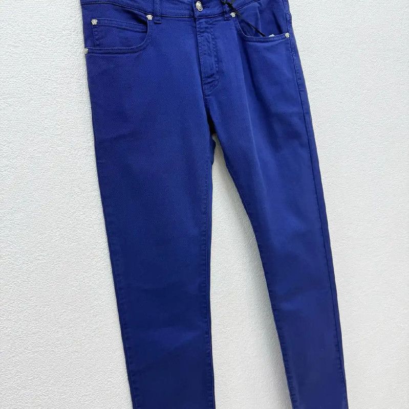 Versace Versace Men's Casual Denim Pants in Dark Blue 0089 Size US 32 / EU 48 - 2 Thumbnail