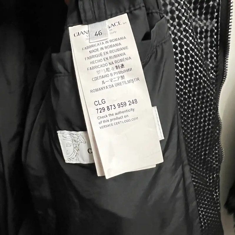 Versace Versace Men's Black Padded Jacket 0089 Size US M / EU 48-50 / 2 - 6 Thumbnail