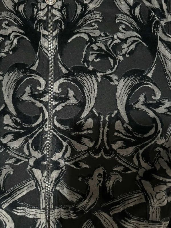Versace Versace Black Embroidered Logo Men's Outerwear 0089 Size US S / EU 44-46 / 1 - 3 Thumbnail