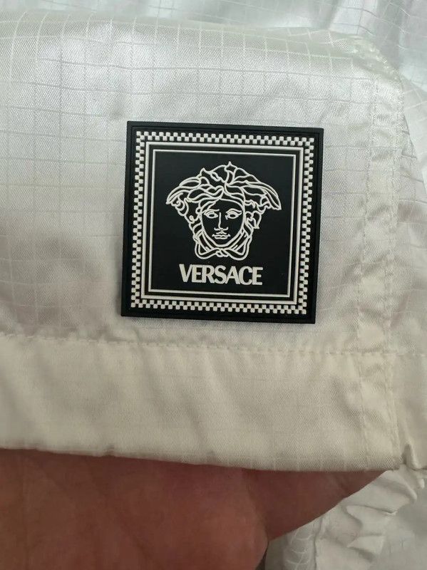 Versace Versace White Embroidered Medusa Men's Jacket 0089 Size US XL / EU 56 / 4 - 3 Thumbnail