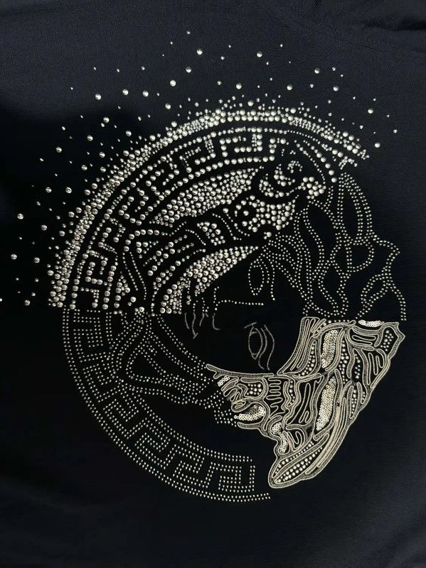 Versace Versace Black Wool Embroidered Medusa Pullover 0089 Size US M / EU 48-50 / 2 - 3 Thumbnail