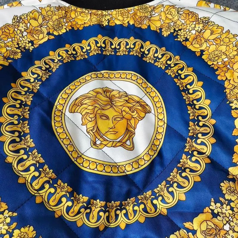 Versace Versace Men's Bomber Jacket in Yellow 0089 Size US S / EU 44-46 / 1 - 3 Thumbnail