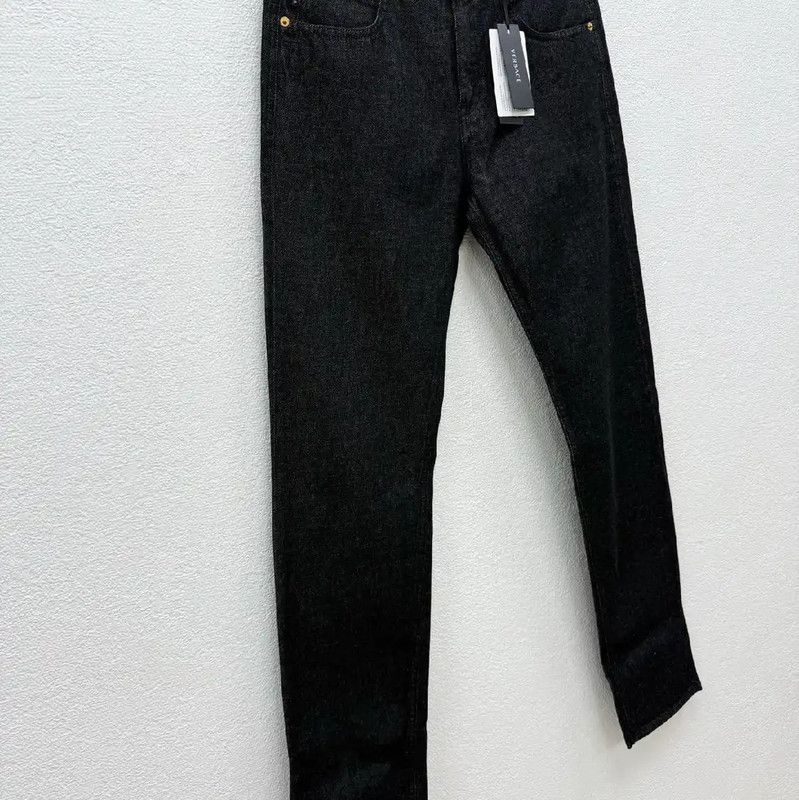 Versace Versace Black Denim Casual Pants for Men 0089 Size US 34 / EU 50 - 2 Thumbnail