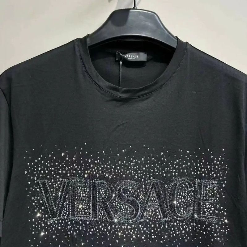 Versace Versace Black Logo Short Sleeve T-Shirt 0089 Size US S / EU 44-46 / 1 - 2 Thumbnail