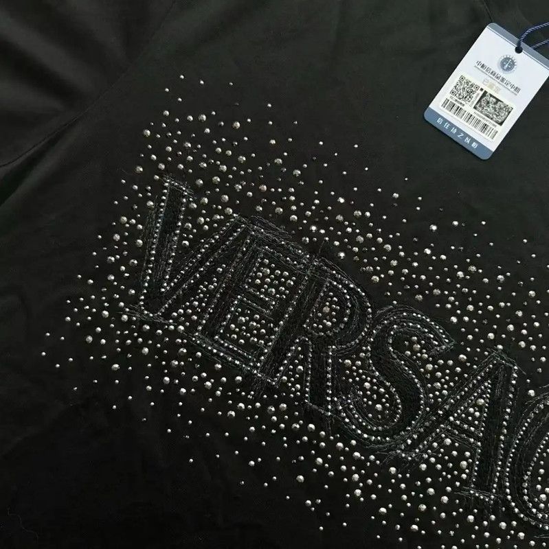 Versace Versace Black Logo Short Sleeve T-Shirt 0089 Size US S / EU 44-46 / 1 - 5 Thumbnail