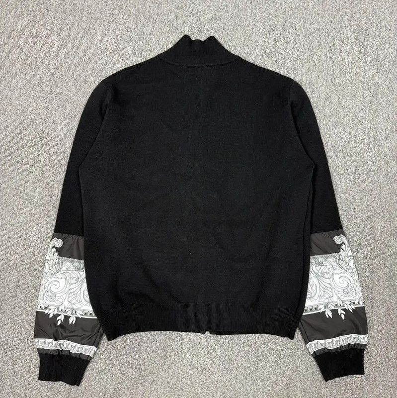 Versace Versace Black Cotton Zipper Jacket for Men 0089 Size US XL / EU 56 / 4 - 2 Thumbnail