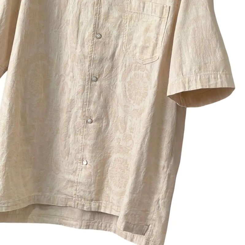 Versace Versace Beige Cotton Short Sleeve Shirt for Summer 0089 Size US S / EU 44-46 / 1 - 4 Thumbnail