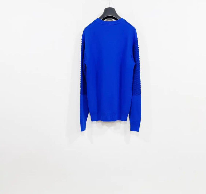 Versace Versace Blue Wool Long Sleeve Sweater 0089 Size US M / EU 48-50 / 2 - 2 Thumbnail