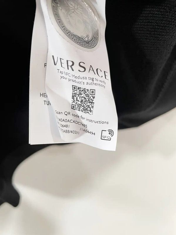 Versace Versace Black Cotton Long Sleeve Sweatshirt 0089 Size US M / EU 48-50 / 2 - 5 Thumbnail