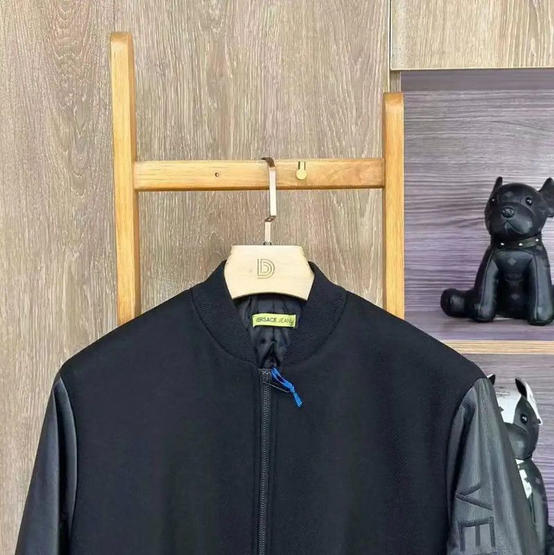 Versace Versace Black Logo Long Sleeve Winter Coat 0089 Size US L / EU 52-54 / 3 - 4 Thumbnail