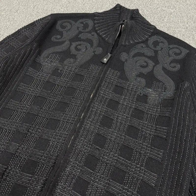 Versace Versace Men's Black Wool Jacket 0089 Size US L / EU 52-54 / 3 - 3 Thumbnail