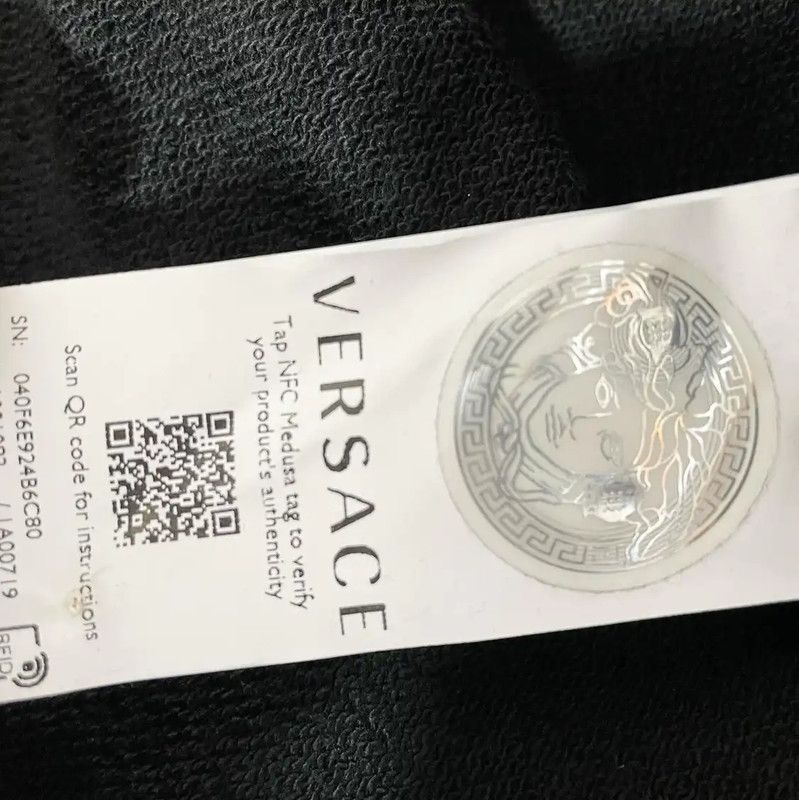 Versace Versace Black Cotton Long Sleeve Jacket 0089 Size US XL / EU 56 / 4 - 5 Thumbnail
