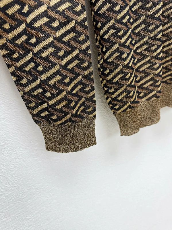 Versace Versace Brown Long Sleeve Sweater for Men 0089 Size US L / EU 52-54 / 3 - 7 Thumbnail