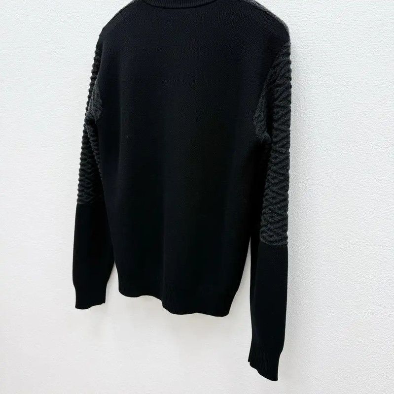 Versace Versace Black Wool Men's Sweater 0089 Size US M / EU 48-50 / 2 - 6 Thumbnail