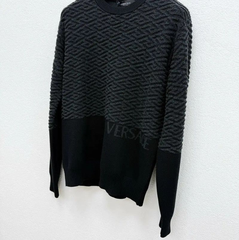 Versace Versace Black Wool Long Sleeve Sweater 0089 Size US S / EU 44-46 / 1 - 2 Thumbnail