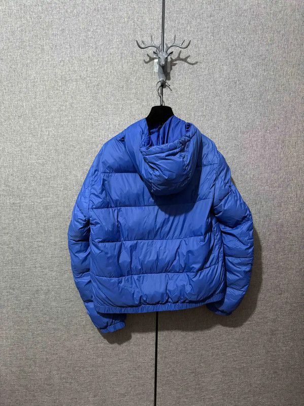 Versace Versace Men's Blue Logo Puffer Jacket 0089 Size US M / EU 48-50 / 2 - 2 Thumbnail