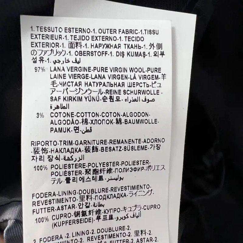 Versace Men's Long Sleeve Wool Blazer in Navy 0089