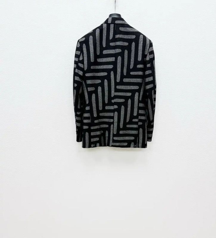 Versace Versace Gray Wool Men's Long Sleeve Jacket 0089 Size US L / EU 52-54 / 3 - 5 Thumbnail