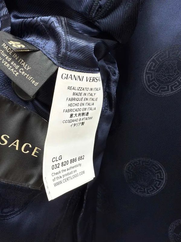 Versace Versace Black Long Sleeve Men's Outerwear 0089 Size US XL / EU 56 / 4 - 8 Thumbnail