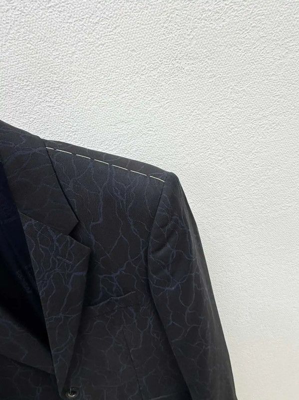 Versace Versace Black Wool Long Sleeve Men's Coat 0089 Size US M / EU 48-50 / 2 - 4 Thumbnail