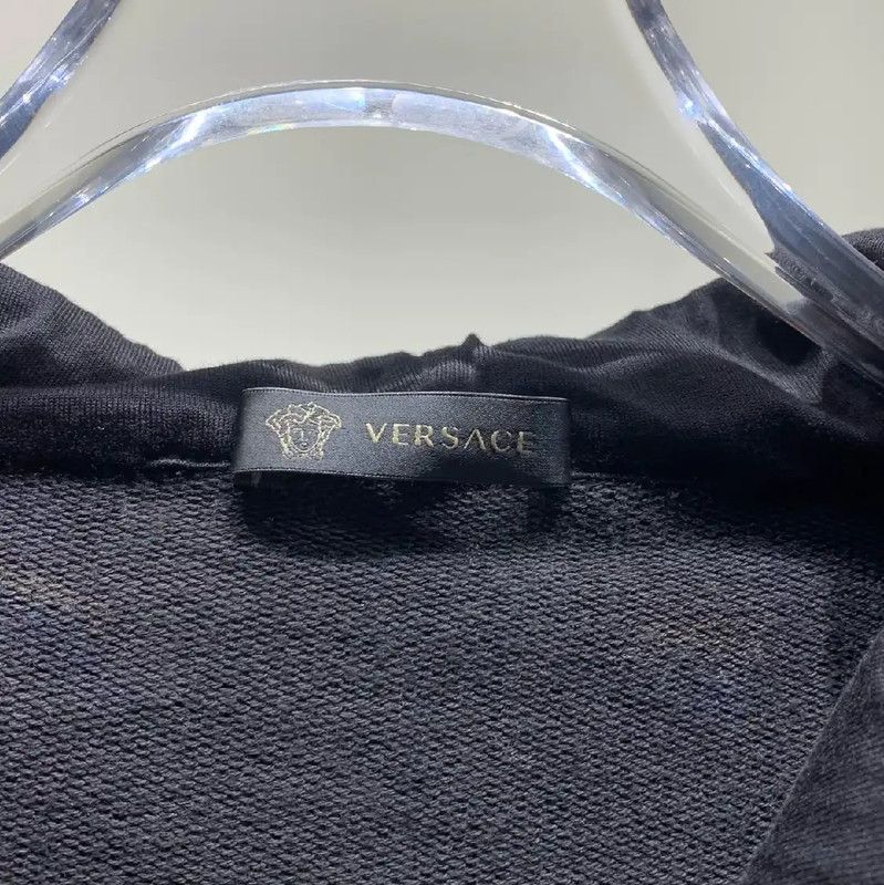 Versace Versace Black Cotton Men's Outerwear Jacket 0089 Size US L / EU 52-54 / 3 - 3 Thumbnail