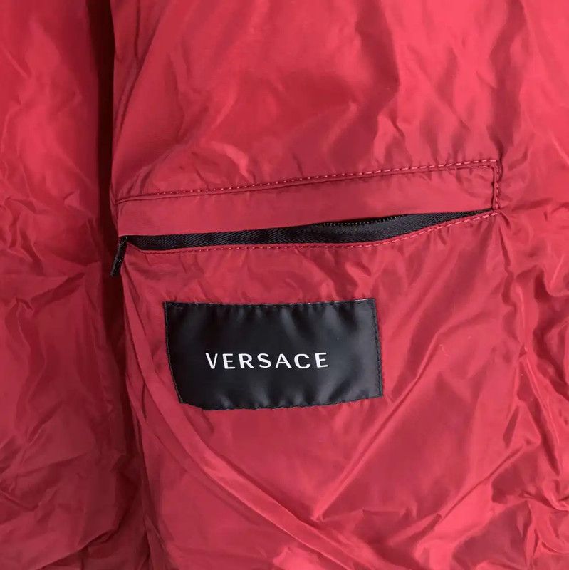 Versace Versace Red Puffer Jacket for Men 0089 Size US XXL / EU 58 / 5 - 4 Thumbnail